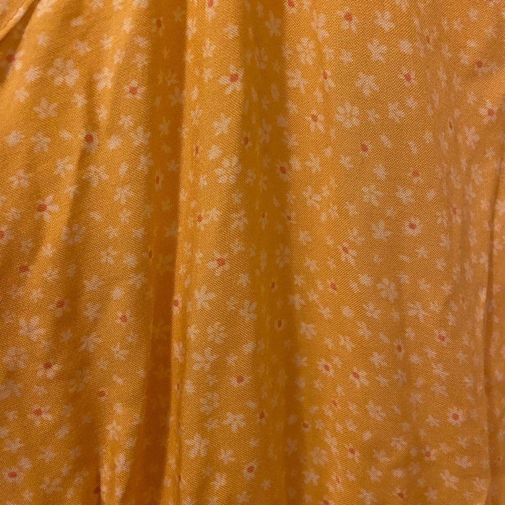 Yellow Ruffle Babydoll Dress - Picture 5 of 6